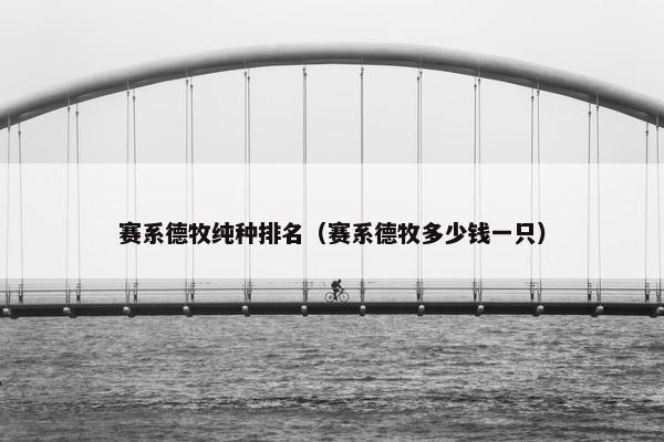 赛系德牧纯种排名（赛系德牧多少钱一只）