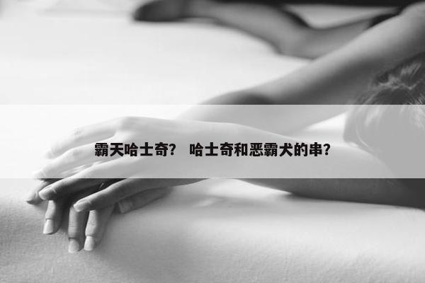 霸天哈士奇？ 哈士奇和恶霸犬的串？