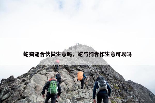 蛇狗能合伙做生意吗，蛇与狗合作生意可以吗