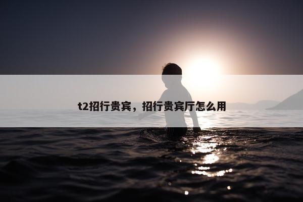 t2招行贵宾，招行贵宾厅怎么用