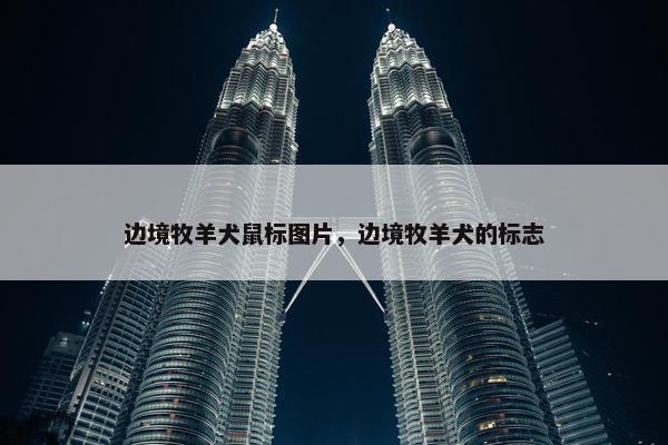 边境牧羊犬鼠标图片，边境牧羊犬的标志