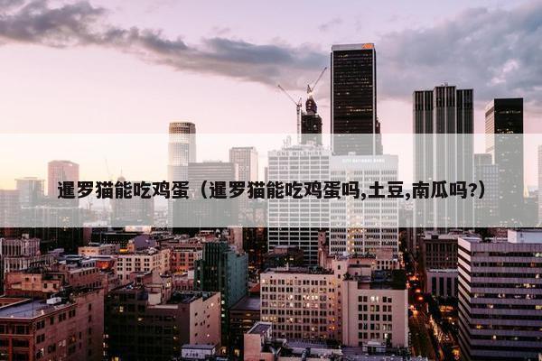 暹罗猫能吃鸡蛋（暹罗猫能吃鸡蛋吗,土豆,南瓜吗?）