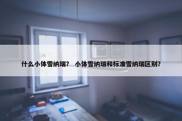 什么小体雪纳瑞？ 小体雪纳瑞和标准雪纳瑞区别？