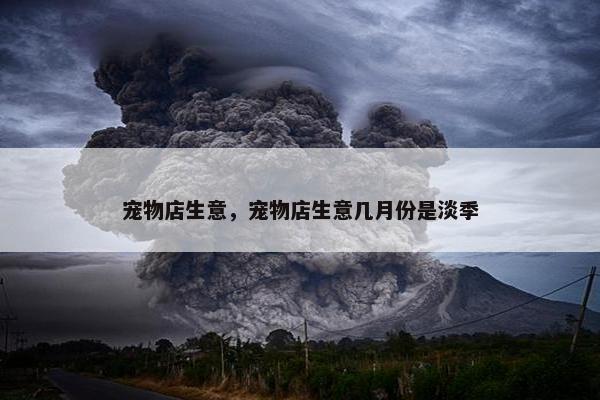 宠物店生意，宠物店生意几月份是淡季