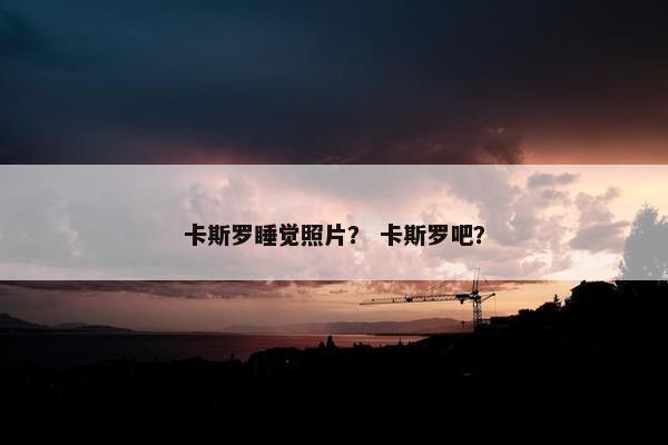 卡斯罗睡觉照片? 卡斯罗吧? 卡斯罗睡觉照片? 卡斯罗吧?