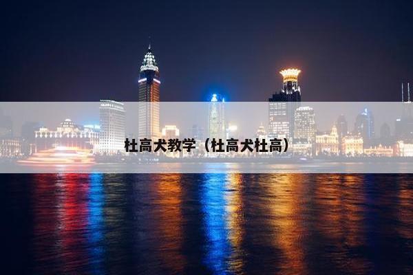 杜高犬教学(杜高犬杜高) 杜高犬教学(杜高犬杜高)