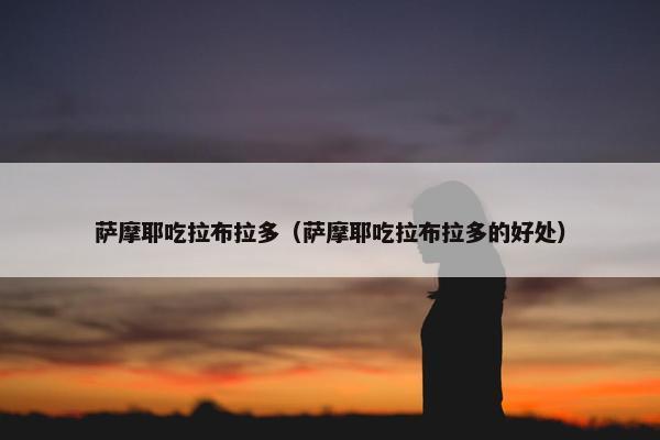 萨摩耶吃拉布拉多(萨摩耶吃拉布拉多的好处) 萨摩耶吃拉布拉多(萨摩耶吃拉布拉多的好处)