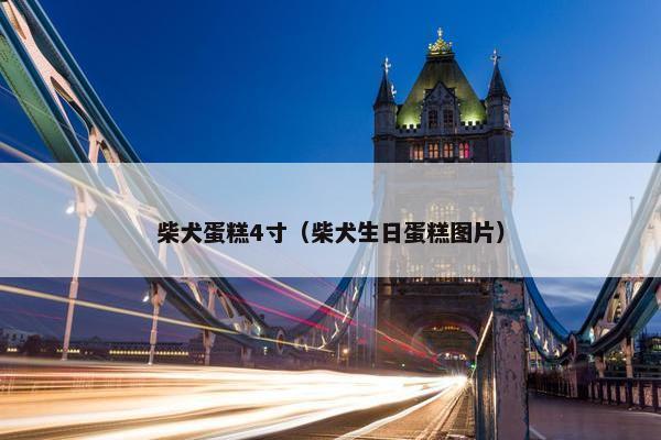 柴犬蛋糕4寸(柴犬生日蛋糕图片) 柴犬蛋糕4寸(柴犬生日蛋糕图片)