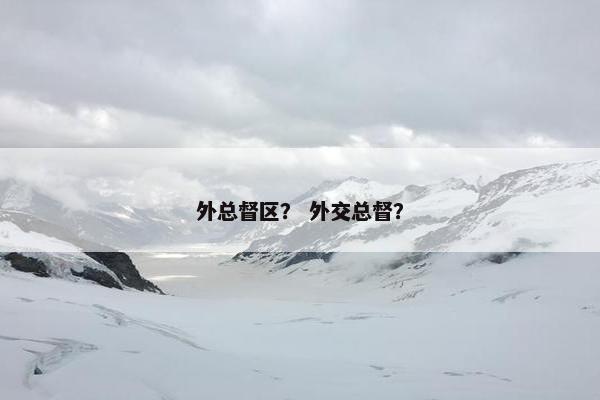 外总督区? 外交总督? 外总督区? 外交总督?