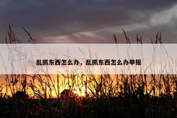 乱抓东西怎么办,乱抓东西怎么办举报 乱抓东西怎么办,乱抓东西怎么办举报