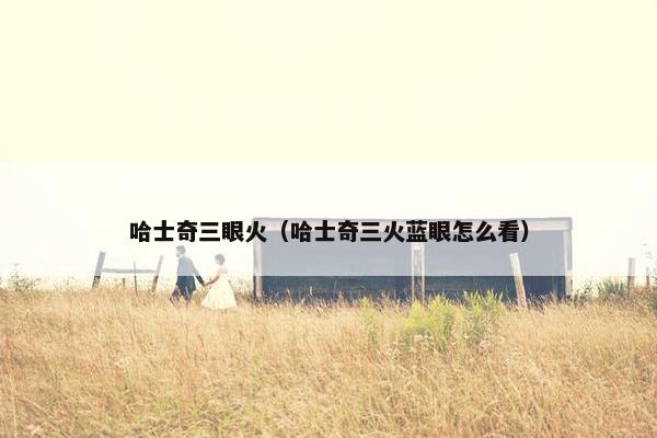 哈士奇三眼火（哈士奇三火蓝眼怎么看）