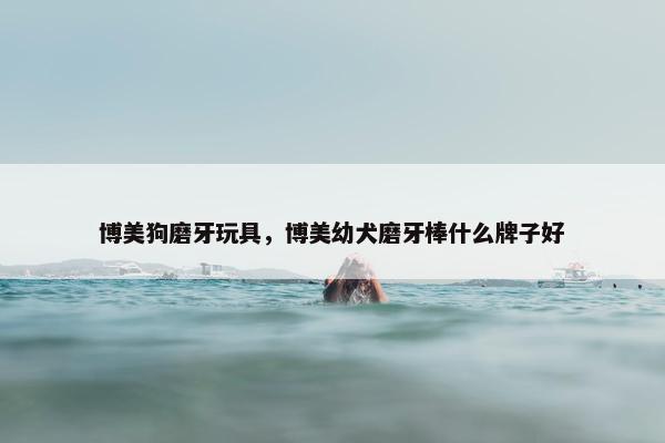 博美狗磨牙玩具，博美幼犬磨牙棒什么牌子好