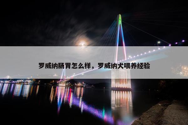 罗威纳肠胃怎么样，罗威纳犬喂养经验