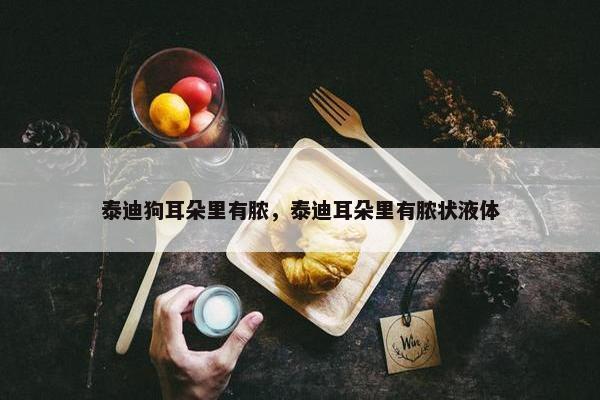 泰迪狗耳朵里有脓，泰迪耳朵里有脓状液体