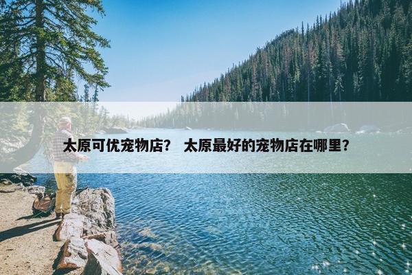 太原可优宠物店？ 太原最好的宠物店在哪里？