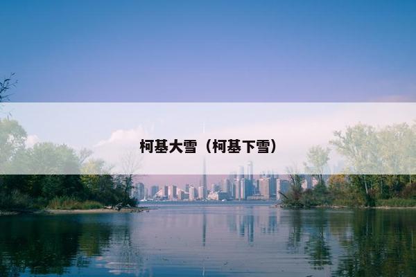 柯基大雪（柯基下雪）