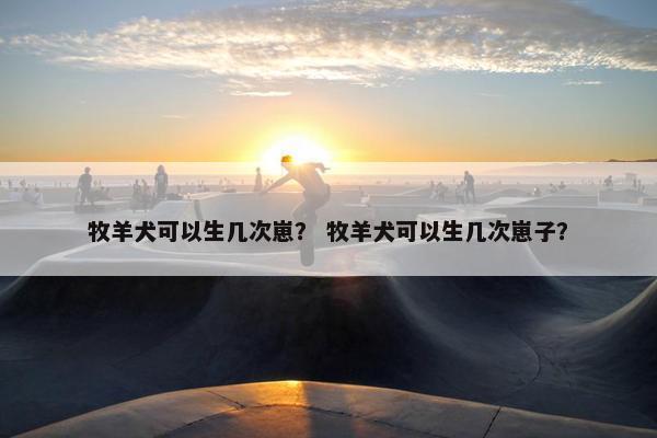 牧羊犬可以生几次崽？ 牧羊犬可以生几次崽子？