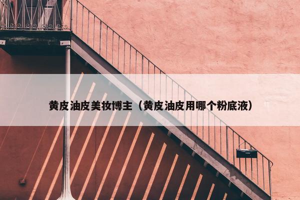 黄皮油皮美妆博主（黄皮油皮用哪个粉底液）