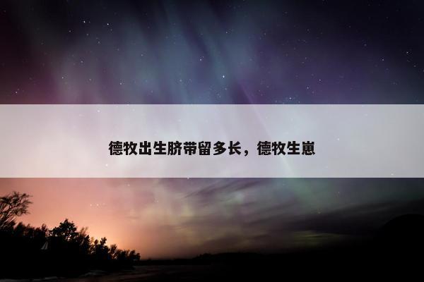 德牧出生脐带留多长，德牧生崽