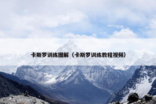 卡斯罗训练图解（卡斯罗训练教程视频）