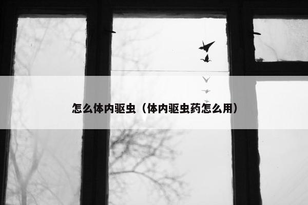 怎么体内驱虫（体内驱虫药怎么用）