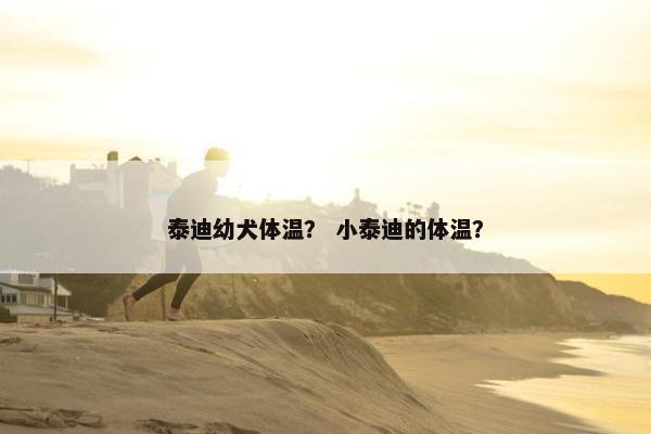 泰迪幼犬体温？ 小泰迪的体温？