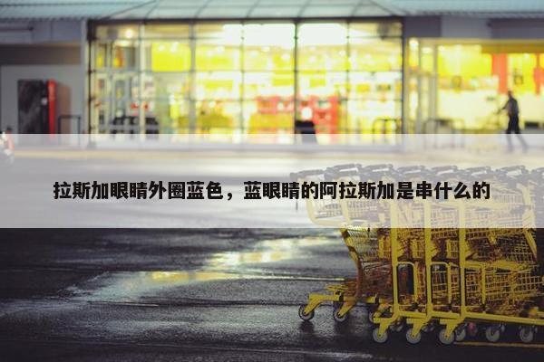 拉斯加眼睛外圈蓝色，蓝眼睛的阿拉斯加是串什么的