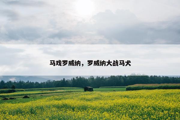马戏罗威纳，罗威纳大战马犬