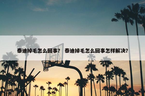 泰迪掉毛怎么回事？ 泰迪掉毛怎么回事怎样解决？