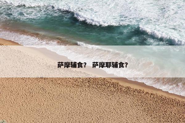 萨摩辅食？ 萨摩耶辅食？