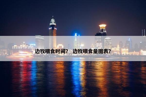 边牧喂食时间？ 边牧喂食量图表？