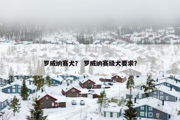 罗威纳赛犬？ 罗威纳赛级犬要求？