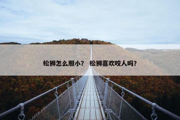 松狮怎么胆小？ 松狮喜欢咬人吗？