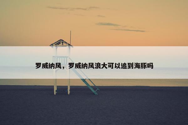 罗威纳风，罗威纳风浪大可以追到海豚吗