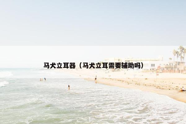 马犬立耳器（马犬立耳需要辅助吗）