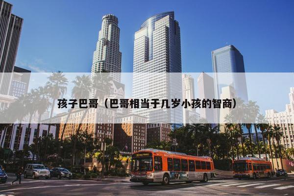 孩子巴哥（巴哥相当于几岁小孩的智商）