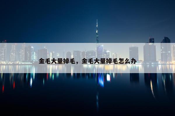 金毛大量掉毛，金毛大量掉毛怎么办